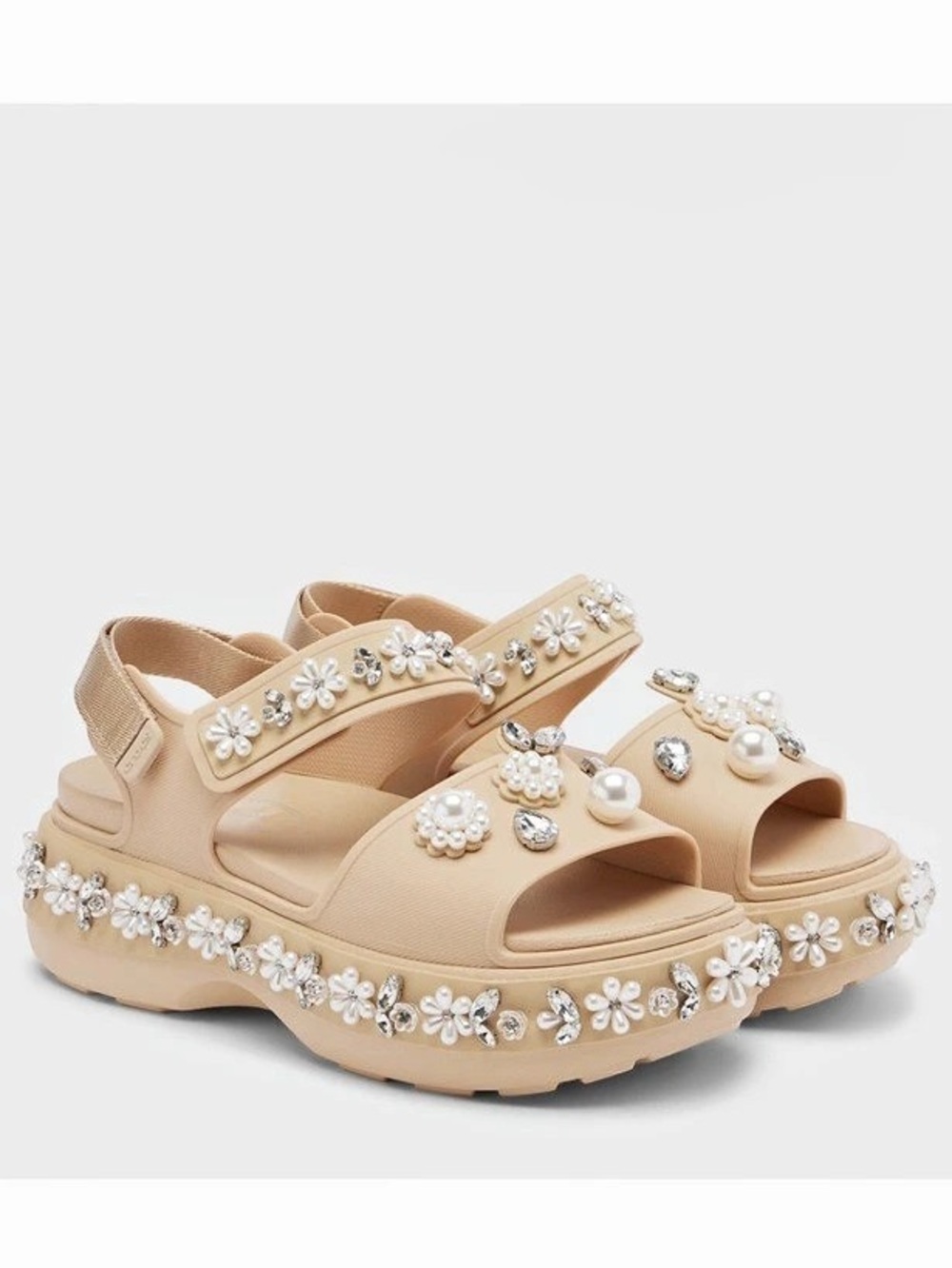 NWT (IN ORIGINAL BOX) Crocs Simone Rocha x Crocs Soho Sandal Embellished Platfor
